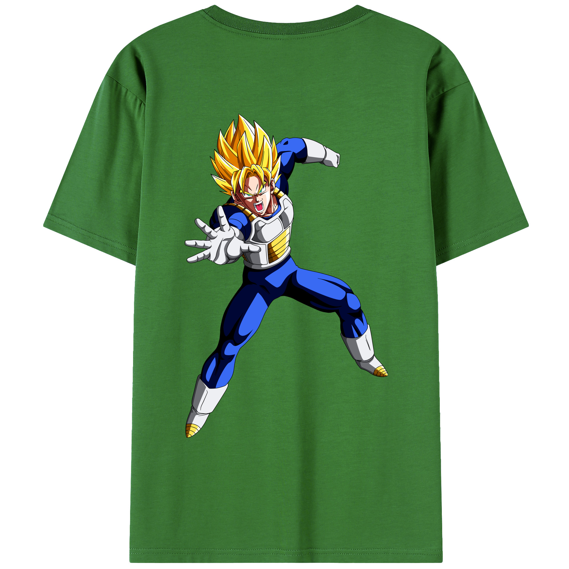 （画像用） ドラゴンボール ベジータ四世（Bejīta Yonsei）DRAGON BALL Vegeta IV レディース半袖Tシャツ(バックプリント)